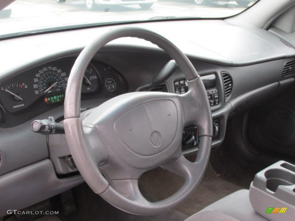 2003 Buick Century Custom Graphite Steering Wheel Photo #77749356