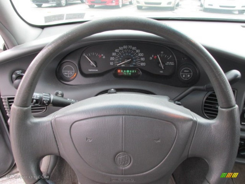 2003 Buick Century Custom Graphite Steering Wheel Photo #77749455