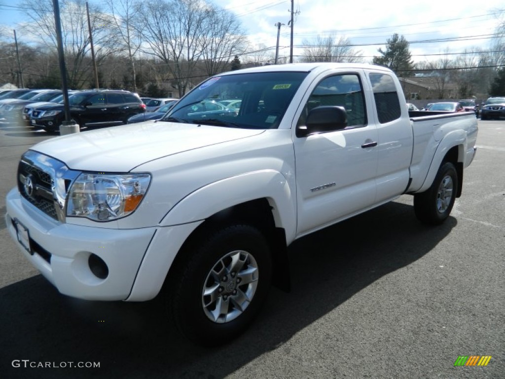 Super White Toyota Tacoma