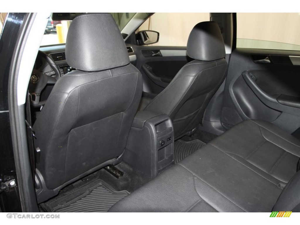 Titan Black Interior 2012 Volkswagen Jetta SEL Sedan Photo #77749929
