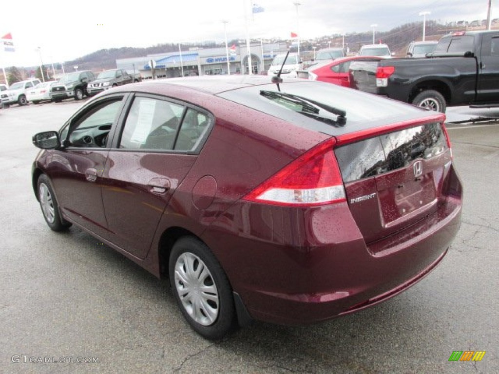 2011 Insight Hybrid LX - Crimson Red Pearl / Gray photo #7