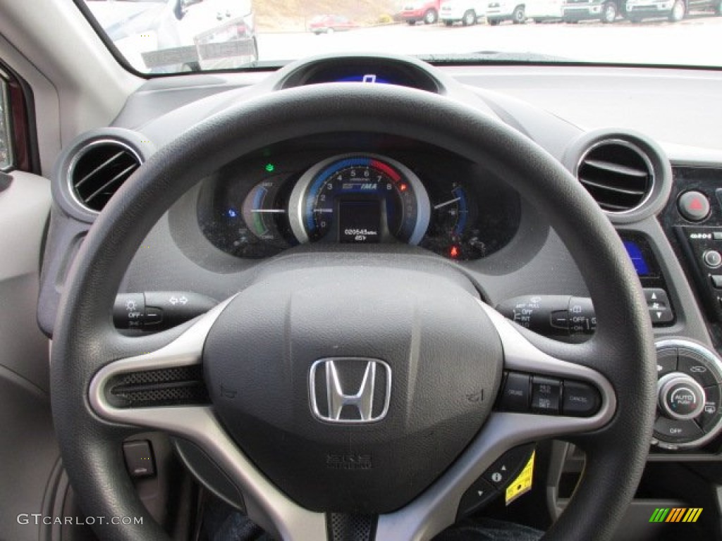 2011 Honda Insight Hybrid LX Gray Steering Wheel Photo #77750298