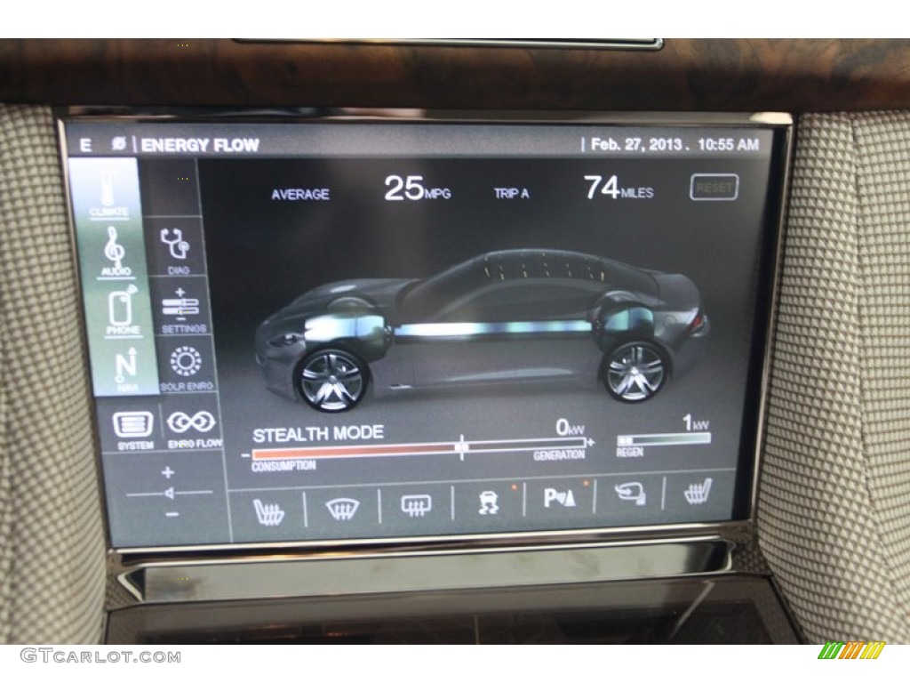 2012 Fisker Karma EcoChic Controls Photo #77751406