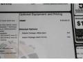 2012 Fisker Karma EcoChic Window Sticker