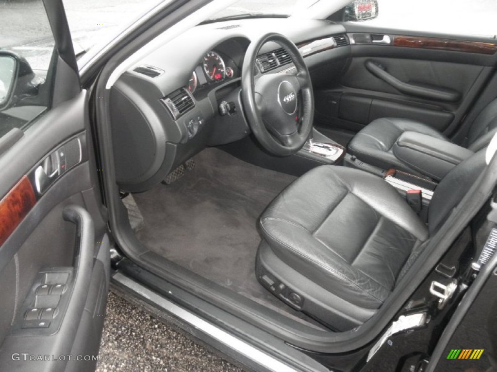 Ebony Interior 2003 Audi A6 2.7T quattro Sedan Photo #77752131