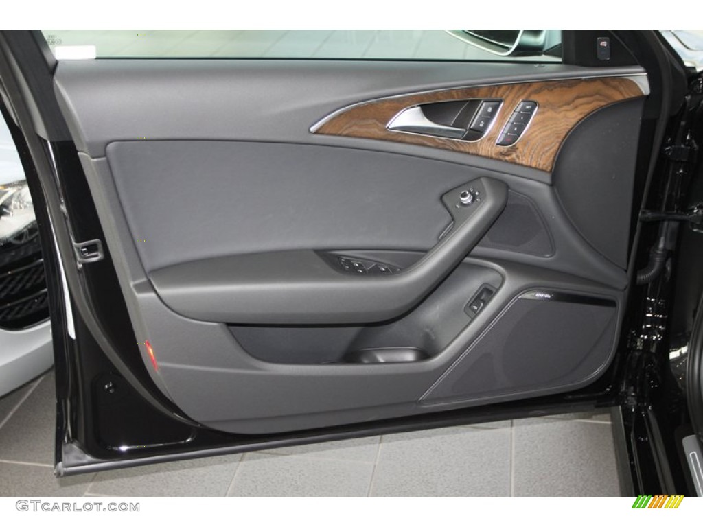 2013 Audi S6 4.0 TFSI quattro Sedan Black Door Panel Photo #77752169