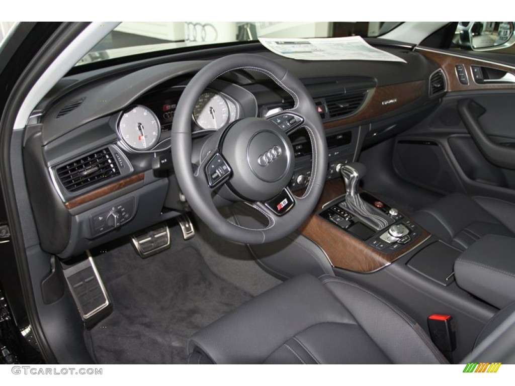 Black Interior 2013 Audi S6 4.0 TFSI quattro Sedan Photo #77752191