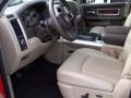 Light Pebble Beige/Bark Brown 2011 Dodge Ram 1500 Laramie Quad Cab 4x4 Interior Color