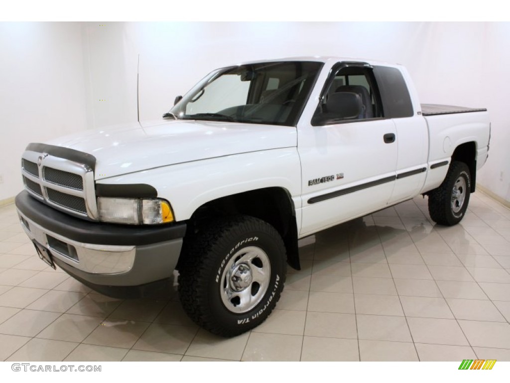 1998 Ram 1500 Sport Extended Cab 4x4 - Bright White / Gray photo #3