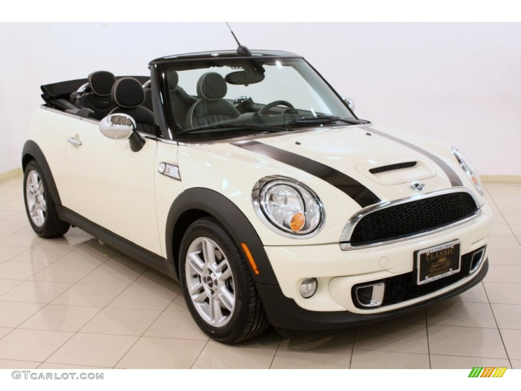 2011 Cooper S Convertible - Pepper White / Carbon Black Lounge Leather photo #1