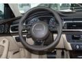 Velvet Beige/Black 2013 Audi A4 2.0T quattro Sedan Steering Wheel