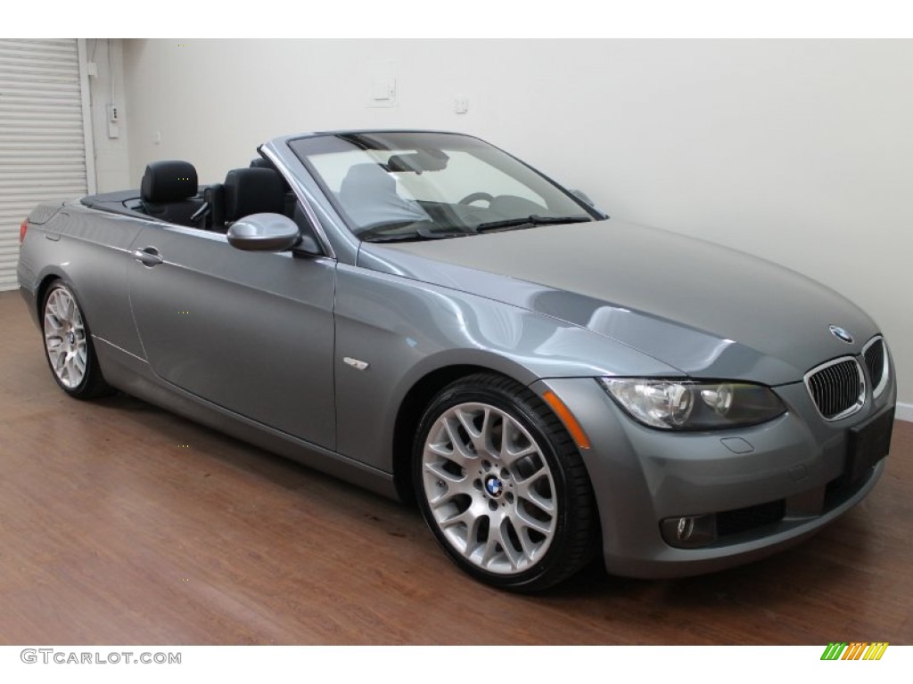 2009 3 Series 328i Convertible - Space Grey Metallic / Black photo #4