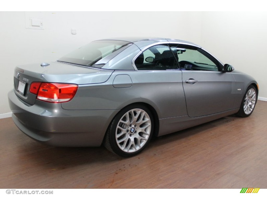 2009 3 Series 328i Convertible - Space Grey Metallic / Black photo #6