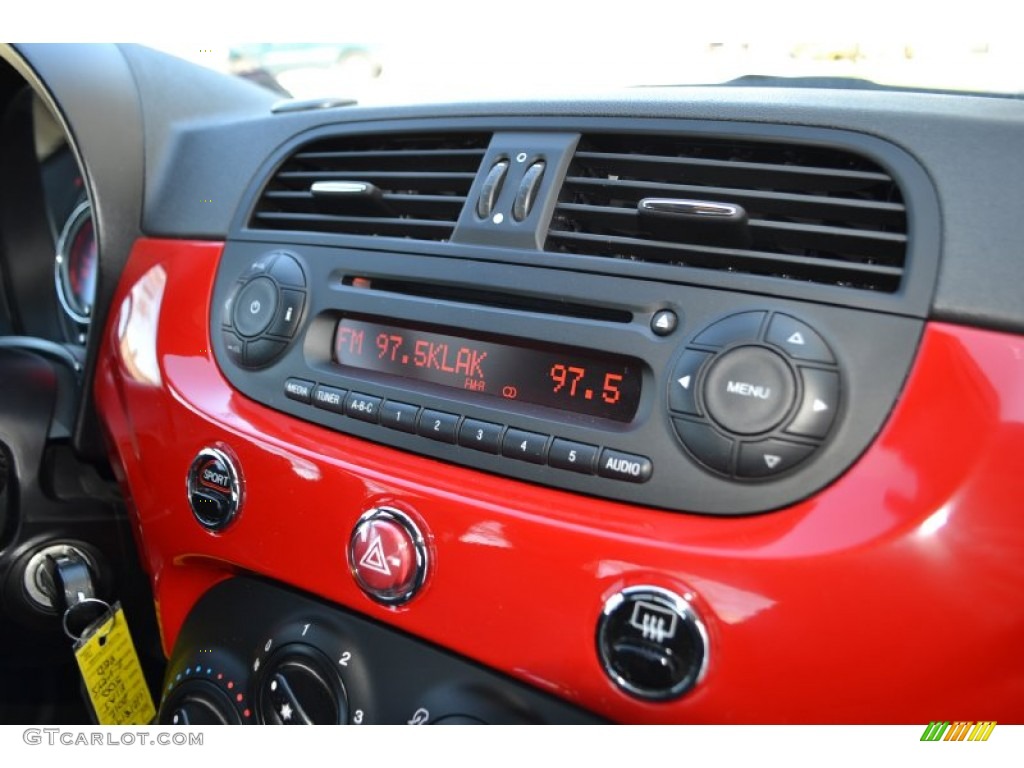2012 Fiat 500 Sport Audio System Photo #77755676