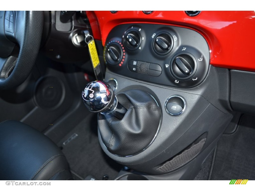 2012 Fiat 500 Sport Controls Photo #77755697