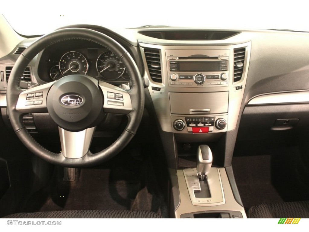 2010 Subaru Outback 2.5i Premium Wagon Off Black Dashboard Photo #77756712