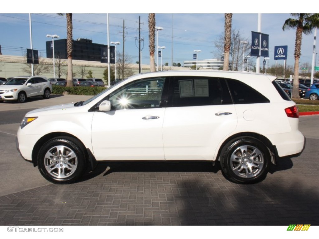 Aspen White Pearl 2009 Acura MDX Technology Exterior Photo #77757028