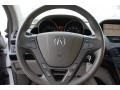 2009 Acura MDX Taupe Interior Steering Wheel Photo