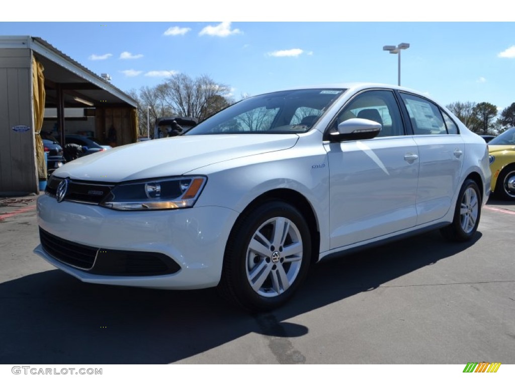 Oryx White 2013 Volkswagen Jetta Hybrid SEL Exterior Photo #77757444