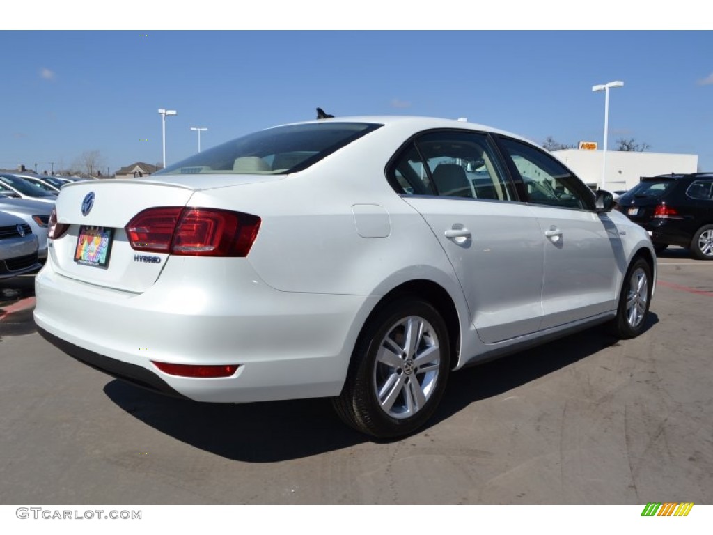 Oryx White 2013 Volkswagen Jetta Hybrid SEL Exterior Photo #77757463