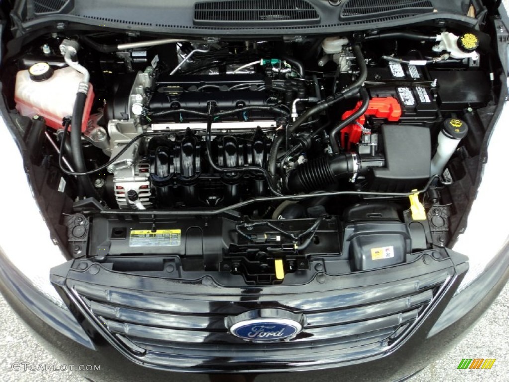 2012 Ford Fiesta S Sedan Engine Photos