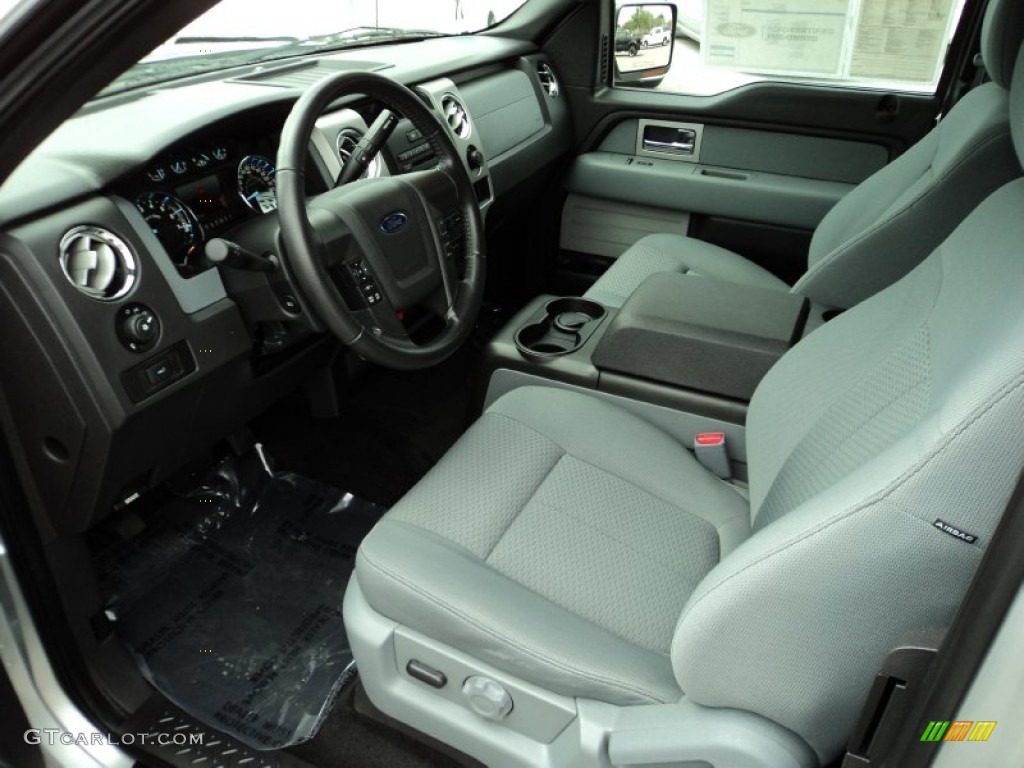 Steel Gray Interior 2011 Ford F150 XLT SuperCab Photo #77757918