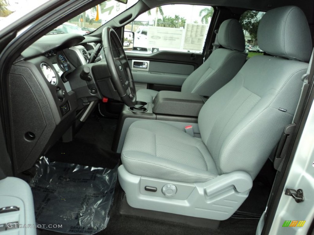 Steel Gray Interior 2011 Ford F150 XLT SuperCab Photo #77757930
