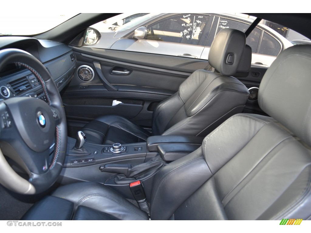 Black Novillo Leather Interior 2011 BMW M3 Convertible Photo #77758494