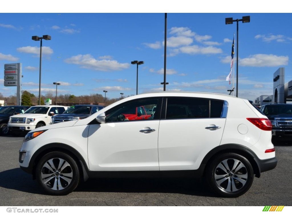 Clear White 2011 Kia Sportage EX Exterior Photo #77759190