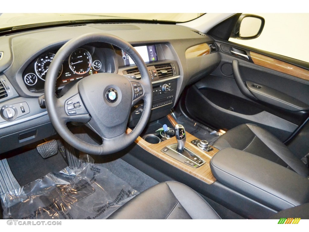 Black Interior 2011 BMW X3 xDrive 28i Photo #77759955