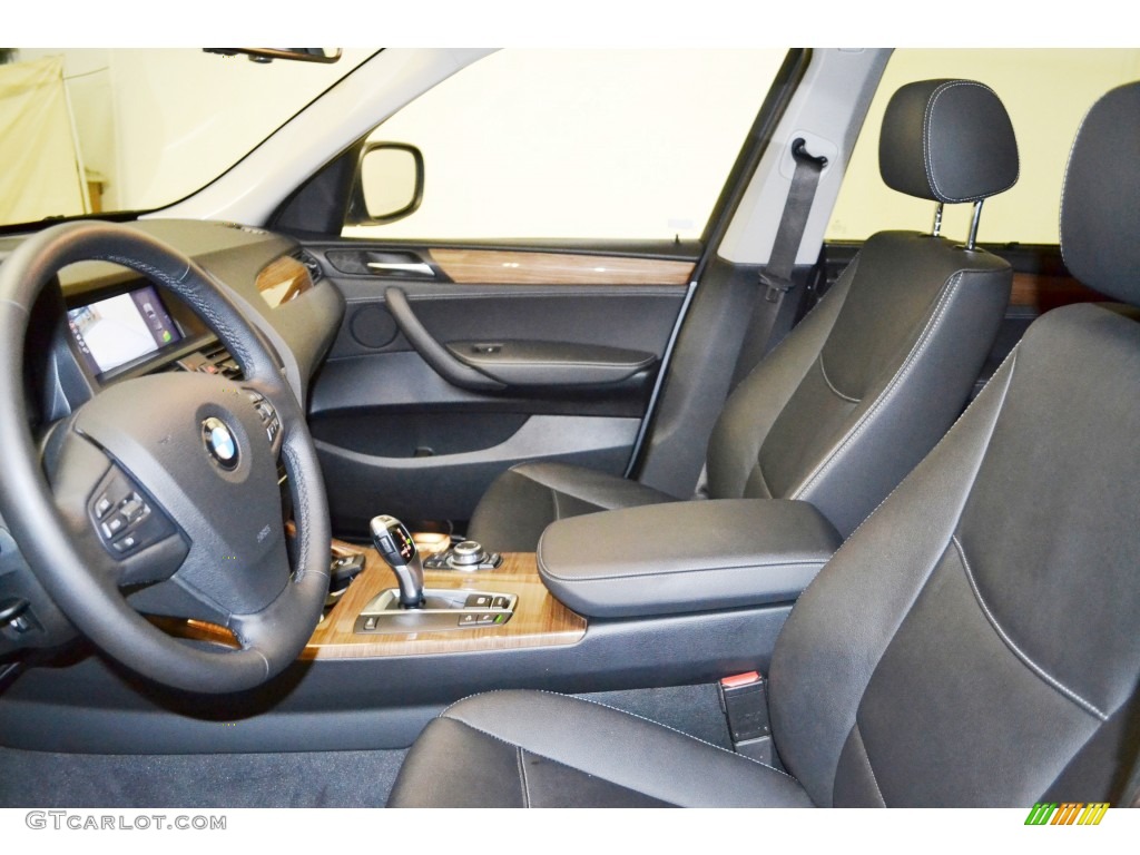 Black Interior 2011 BMW X3 xDrive 28i Photo #77759970