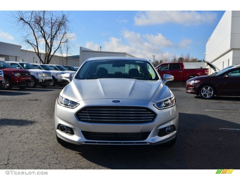 2013 Fusion SE 1.6 EcoBoost - Ingot Silver Metallic / SE Appearance Package Charcoal Black/Red Stitching photo #7