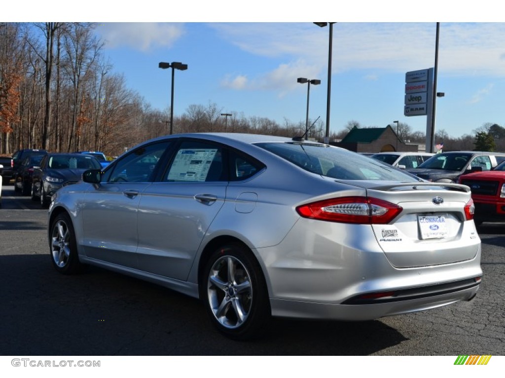2013 Fusion SE 1.6 EcoBoost - Ingot Silver Metallic / SE Appearance Package Charcoal Black/Red Stitching photo #46