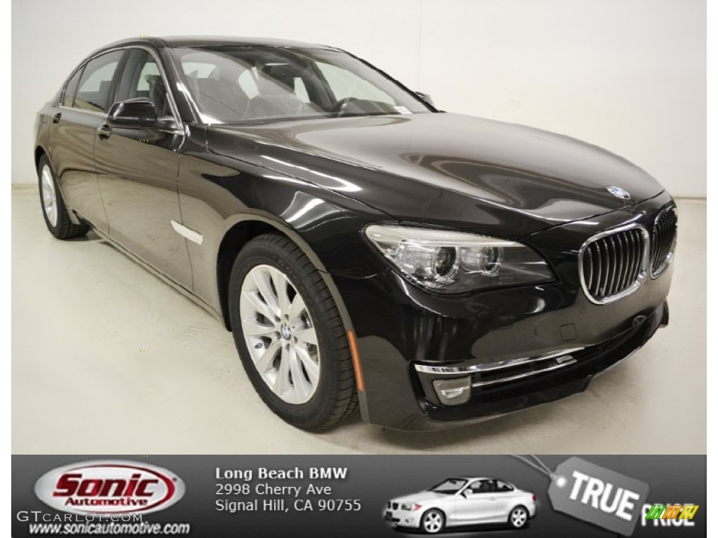 2013 7 Series 740Li Sedan - Black Sapphire Metallic / Black photo #1