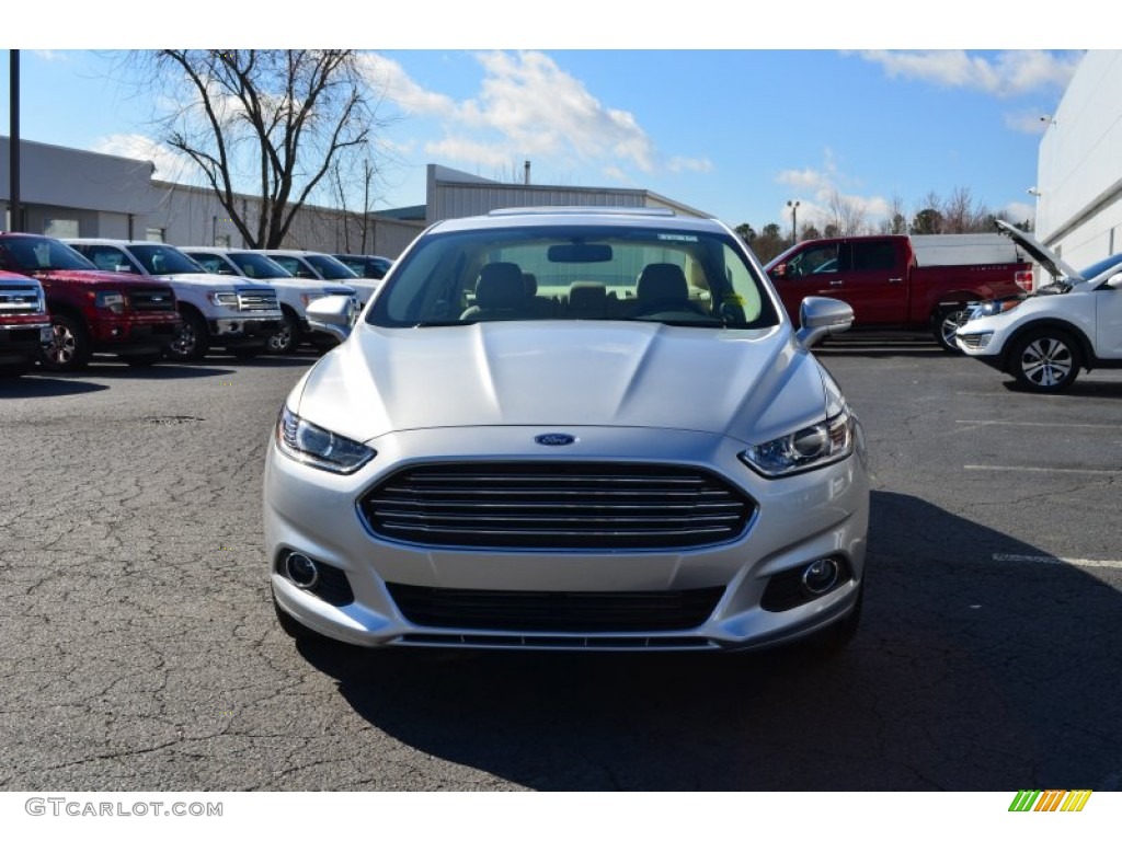 2013 Fusion SE 1.6 EcoBoost - Ingot Silver Metallic / Dune photo #7