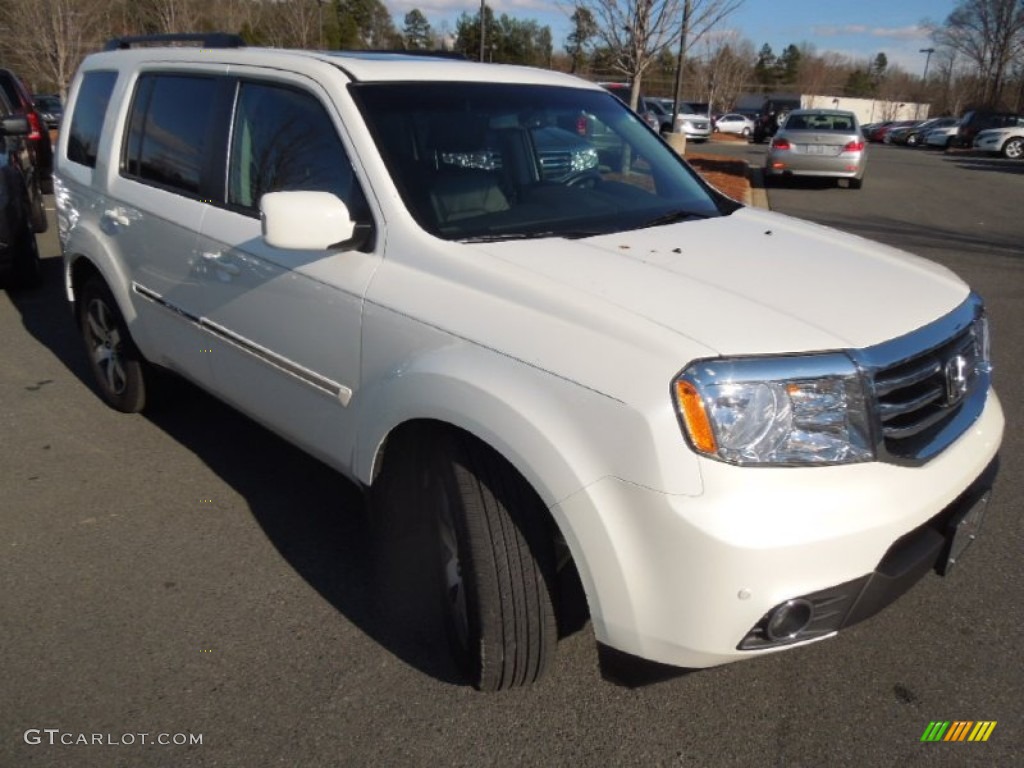 White Diamond Pearl 2012 Honda Pilot Touring 4WD Exterior Photo #77761022