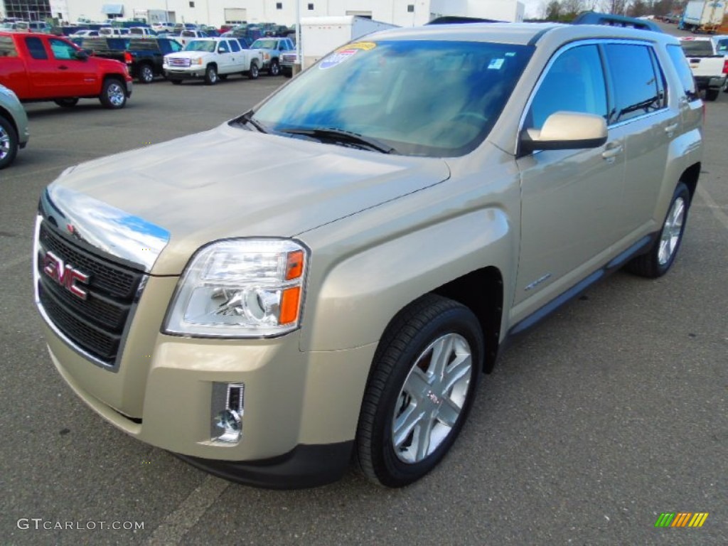 2011 Terrain SLT - Gold Mist Metallic / Brownstone photo #1