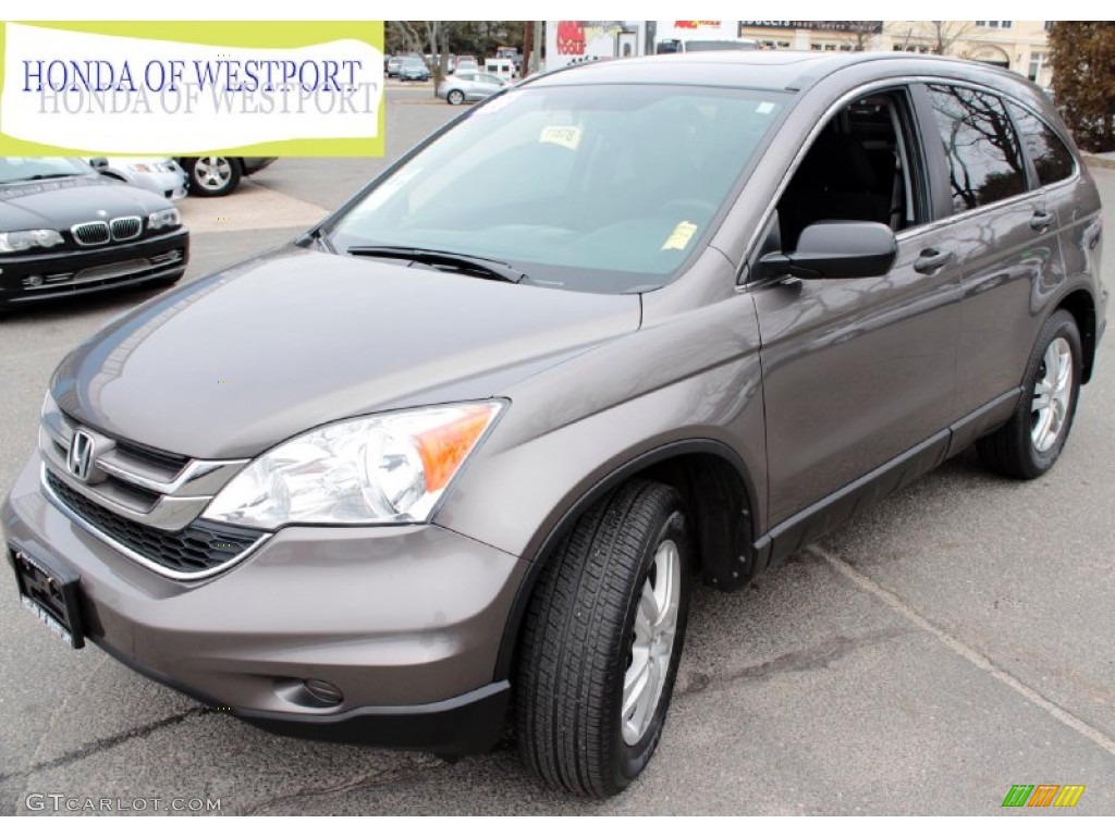 2010 CR-V EX AWD - Urban Titanium Metallic / Black photo #1