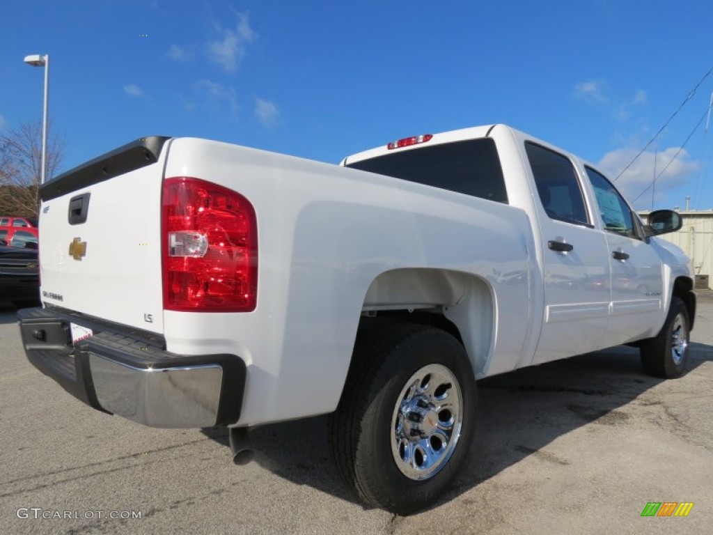 Summit White 2013 Chevrolet Silverado 1500 LS Crew Cab Exterior Photo #77762420