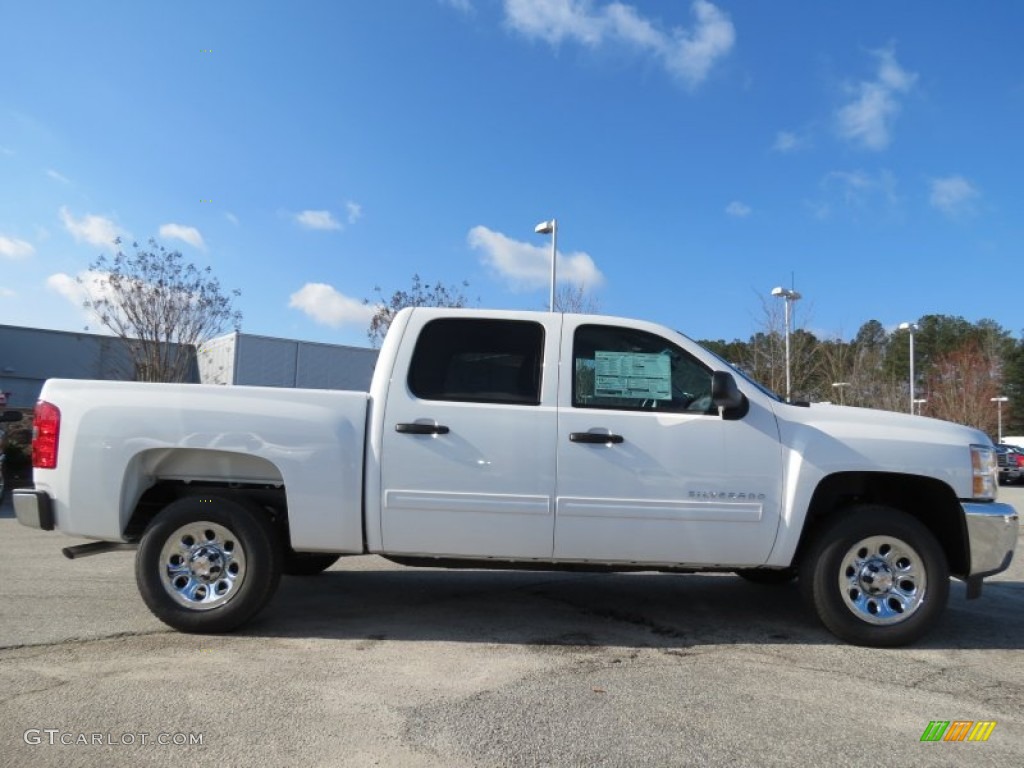 2013 Silverado 1500 LS Crew Cab - Summit White / Ebony photo #7