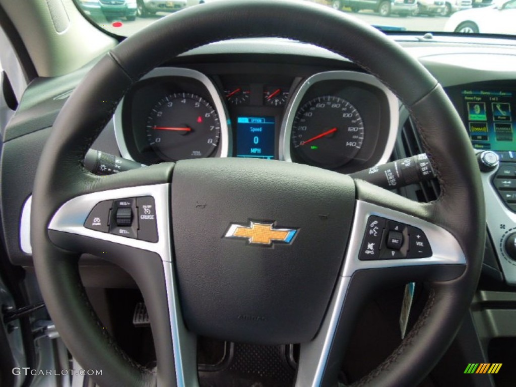 2013 Chevrolet Equinox LT Jet Black Steering Wheel Photo #77763143