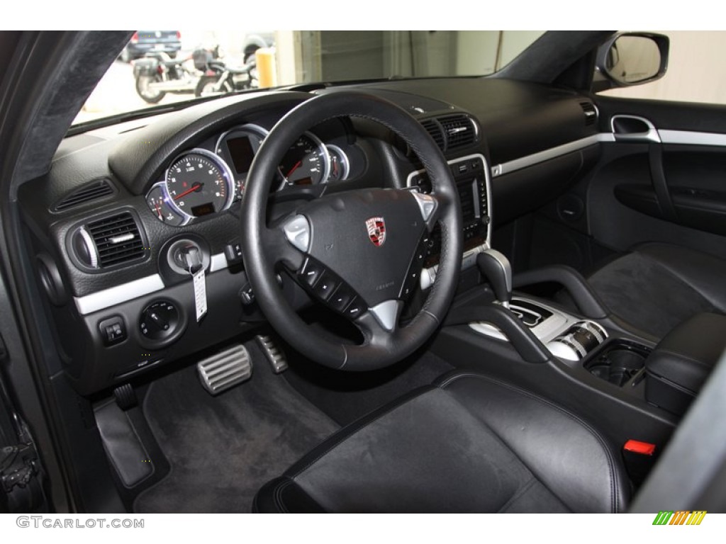Black w/ Alcantara Seat Inlay Interior 2008 Porsche Cayenne GTS Photo #77763380