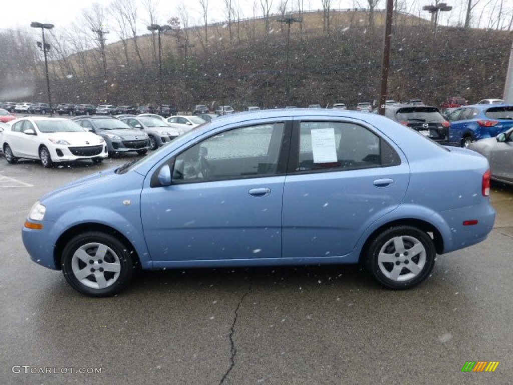 Pastel Blue Metallic 2005 Chevrolet Aveo LS Sedan Exterior Photo #77763986