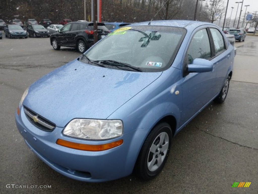 Pastel Blue Metallic 2005 Chevrolet Aveo LS Sedan Exterior Photo #77764011