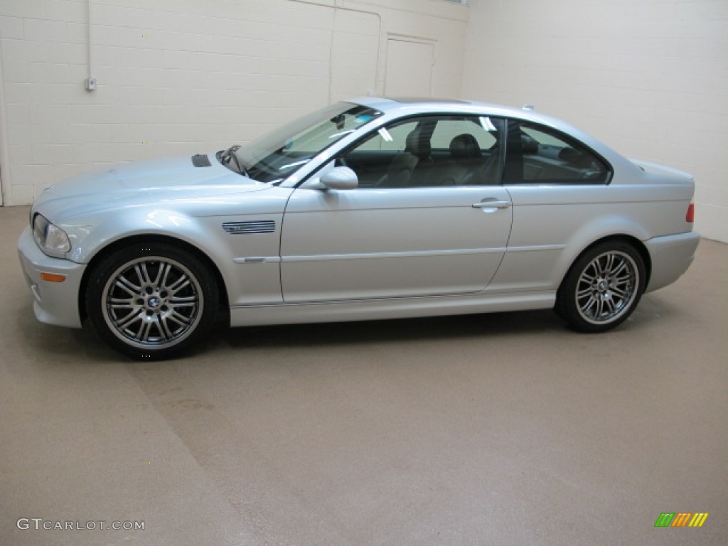 Titanium Silver Metallic 2004 BMW M3 Coupe Exterior Photo #77764450