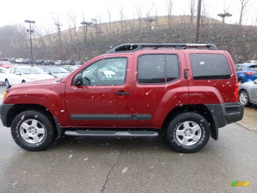 2005 Xterra S 4x4 - Red Brawn Pearl / Steel/Graphite photo #6