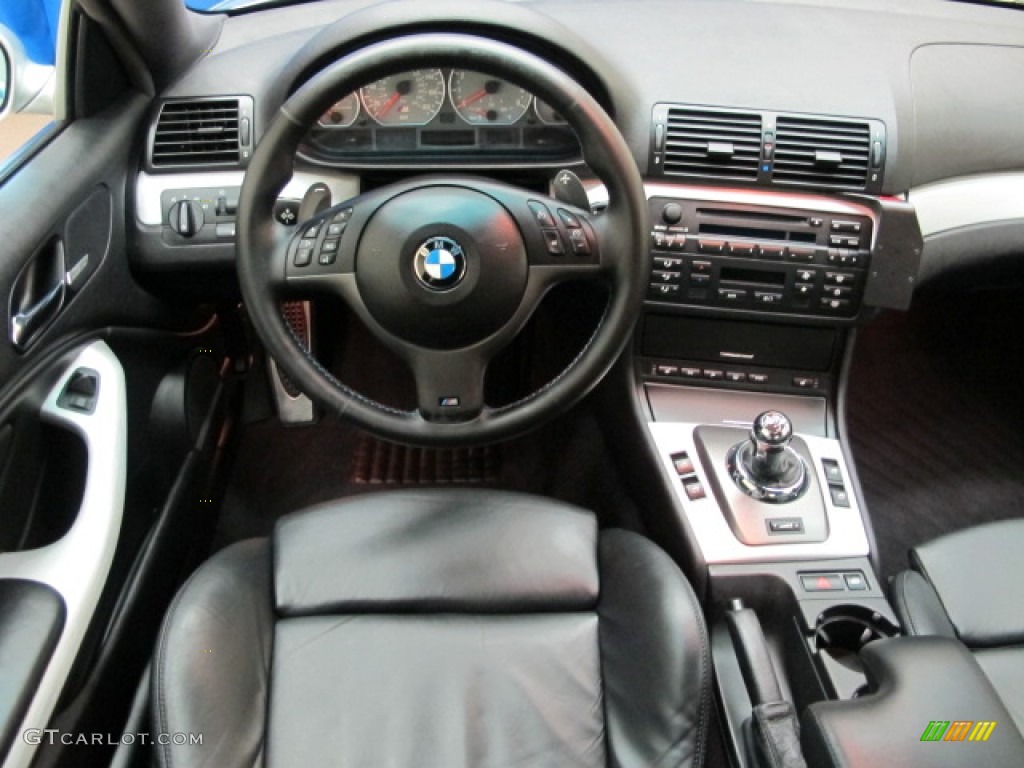 2004 BMW M3 Coupe Black Dashboard Photo #77764857