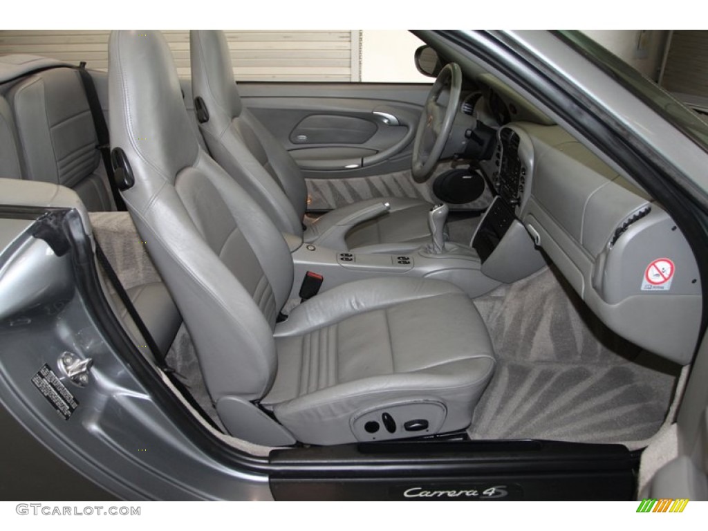 Graphite Grey Interior 2004 Porsche 911 Carrera 4S Cabriolet Photo #77765084