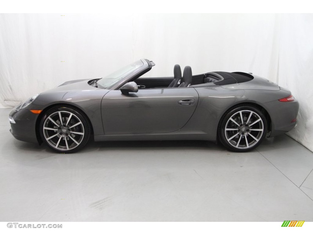 Agate Grey Metallic 2013 Porsche 911 Carrera Cabriolet Exterior Photo #77765453