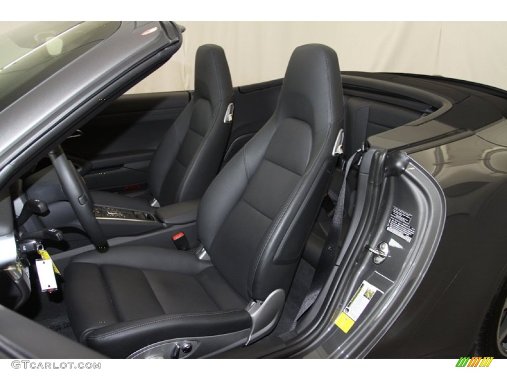 Black Interior 2013 Porsche 911 Carrera Cabriolet Photo #77765656